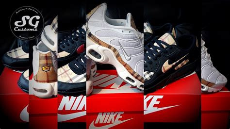 Custom Burberry Nike Air Max 90 & Nike Air Max Plus Tn made 